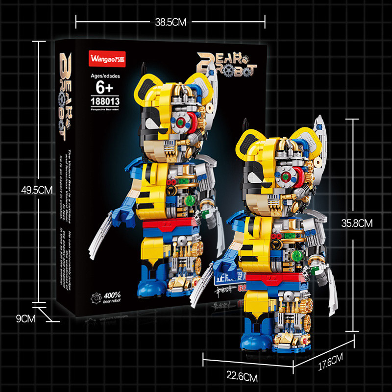 Mô hình lắp ghép - Bear Robot - Wolverine 188013 4 mo hinh lap ghep bear robot wolverine 188013 04